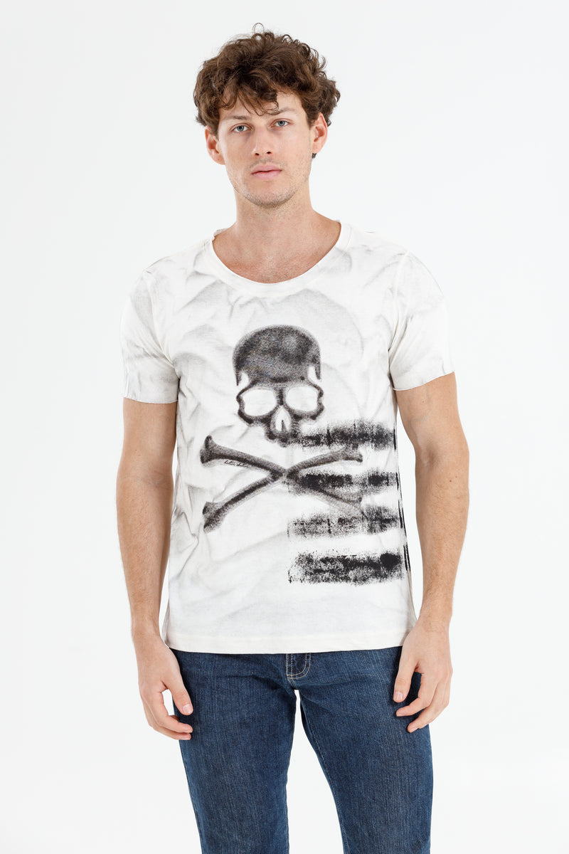 Camiseta Branca Skull Bones