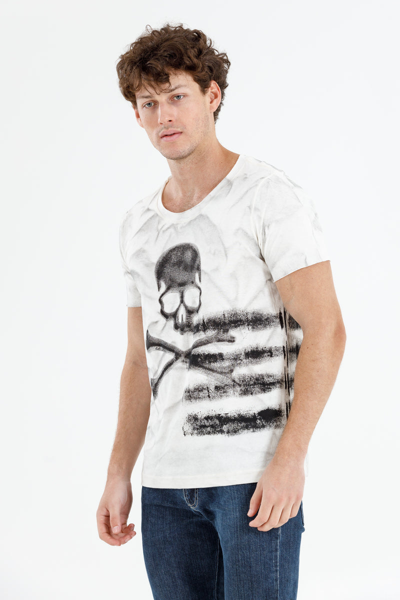 Camiseta Branca Skull Bones